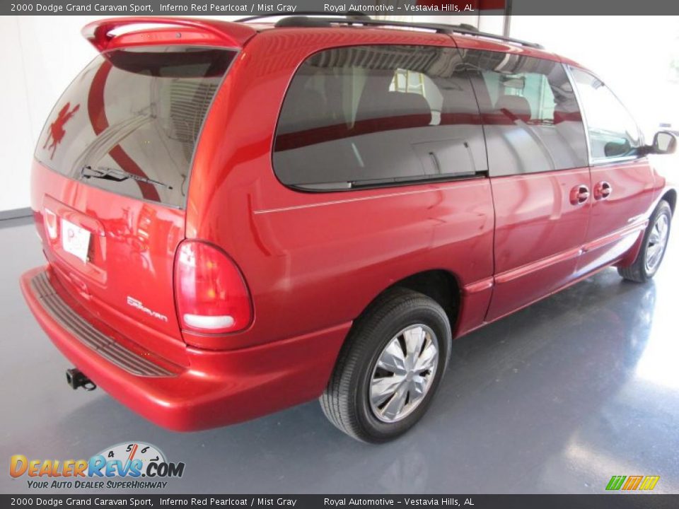 2000 Dodge Grand Caravan Sport Inferno Red Pearlcoat / Mist Gray Photo #6