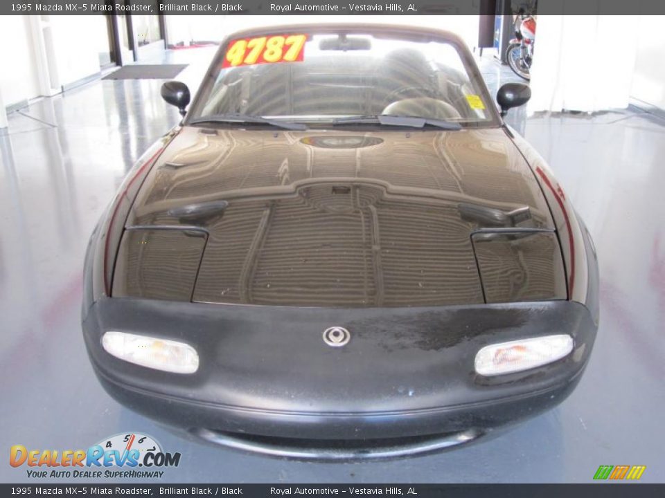 1995 Mazda MX-5 Miata Roadster Brilliant Black / Black Photo #2