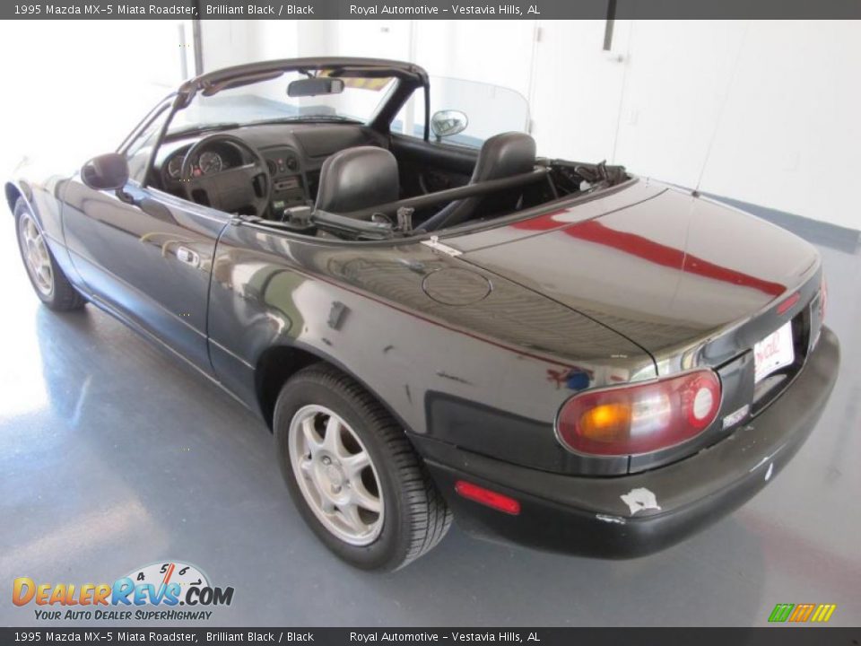 1995 Mazda MX-5 Miata Roadster Brilliant Black / Black Photo #4