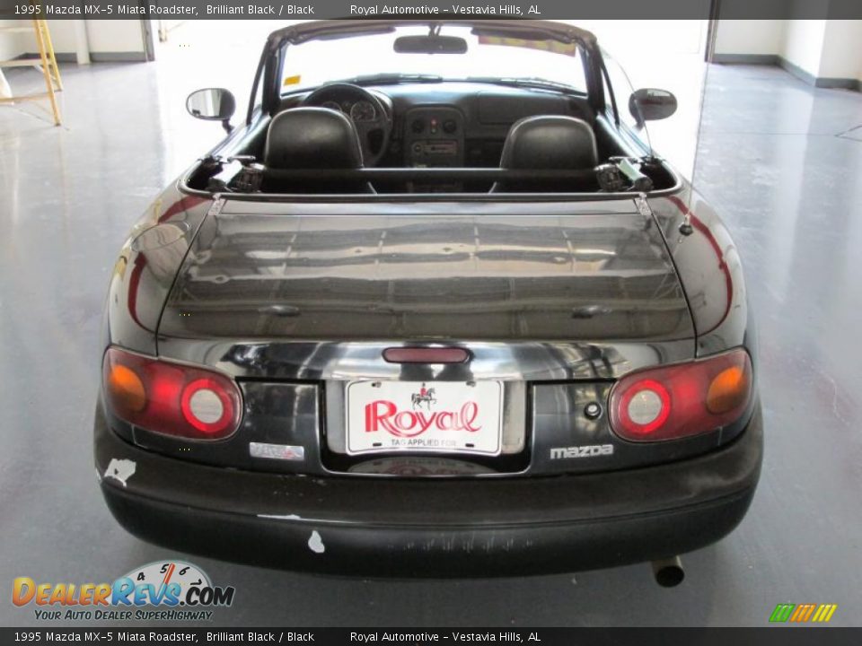 1995 Mazda MX-5 Miata Roadster Brilliant Black / Black Photo #5