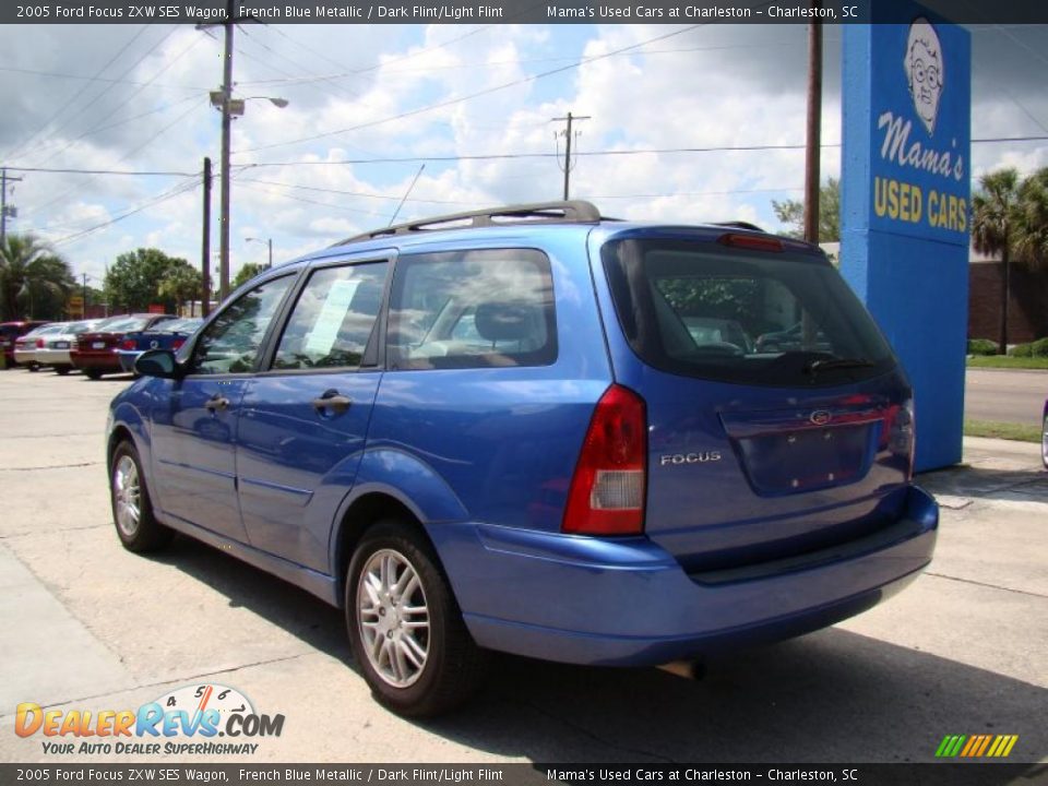 2005 Ford Focus ZXW SES Wagon French Blue Metallic / Dark Flint/Light Flint Photo #6