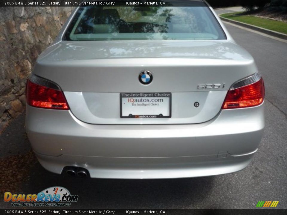 2006 BMW 5 Series 525i Sedan Titanium Silver Metallic / Grey Photo #1