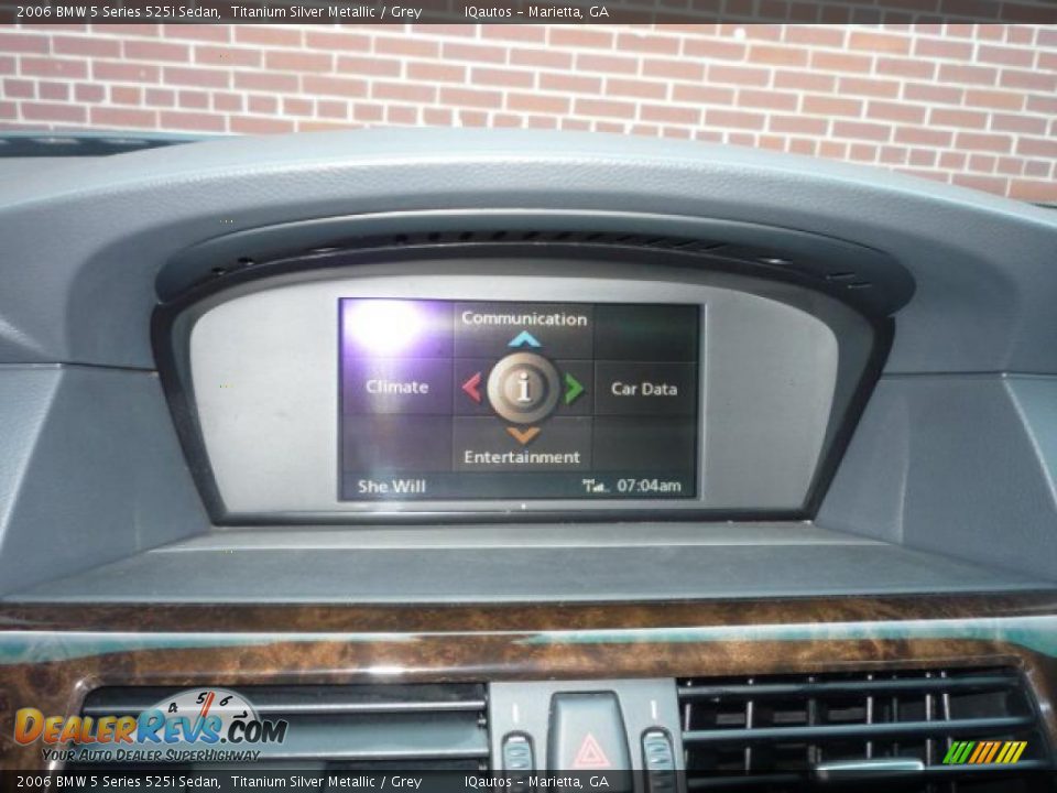2006 BMW 5 Series 525i Sedan Titanium Silver Metallic / Grey Photo #18