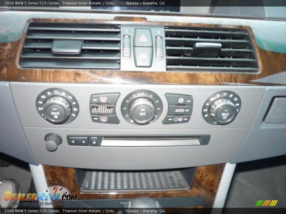 2006 BMW 5 Series 525i Sedan Titanium Silver Metallic / Grey Photo #19