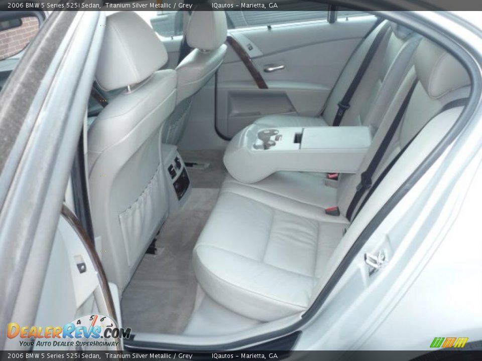 2006 BMW 5 Series 525i Sedan Titanium Silver Metallic / Grey Photo #23