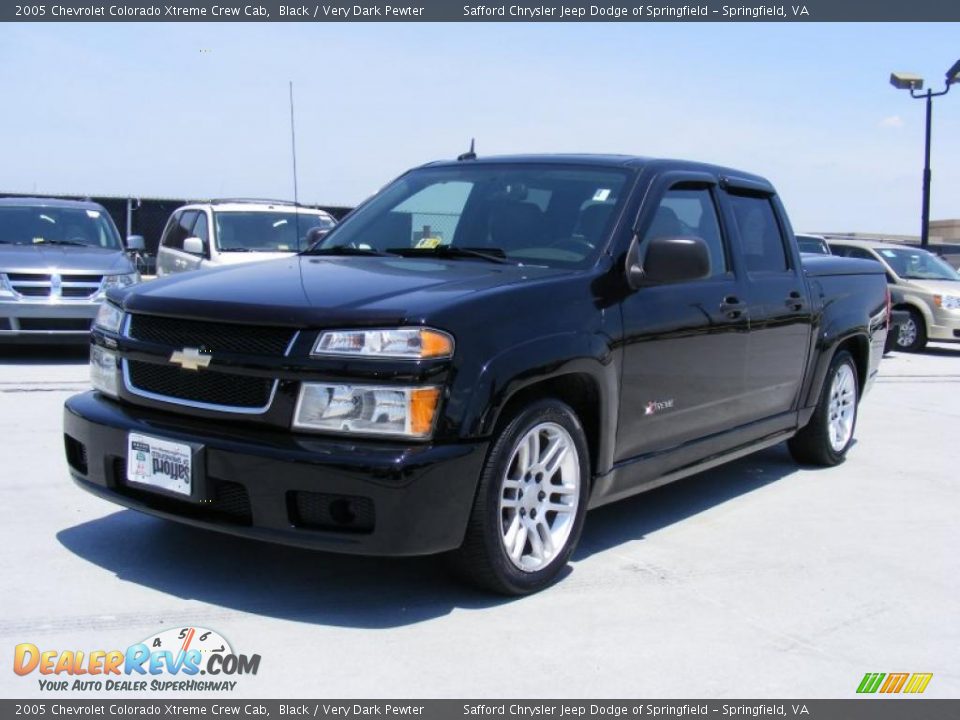 2005 Chevrolet Colorado Xtreme Crew Cab Black / Very Dark Pewter Photo #1