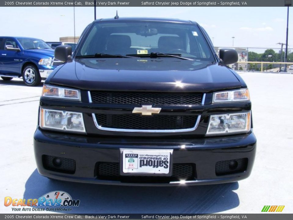 2005 Chevrolet Colorado Xtreme Crew Cab Black / Very Dark Pewter Photo #2