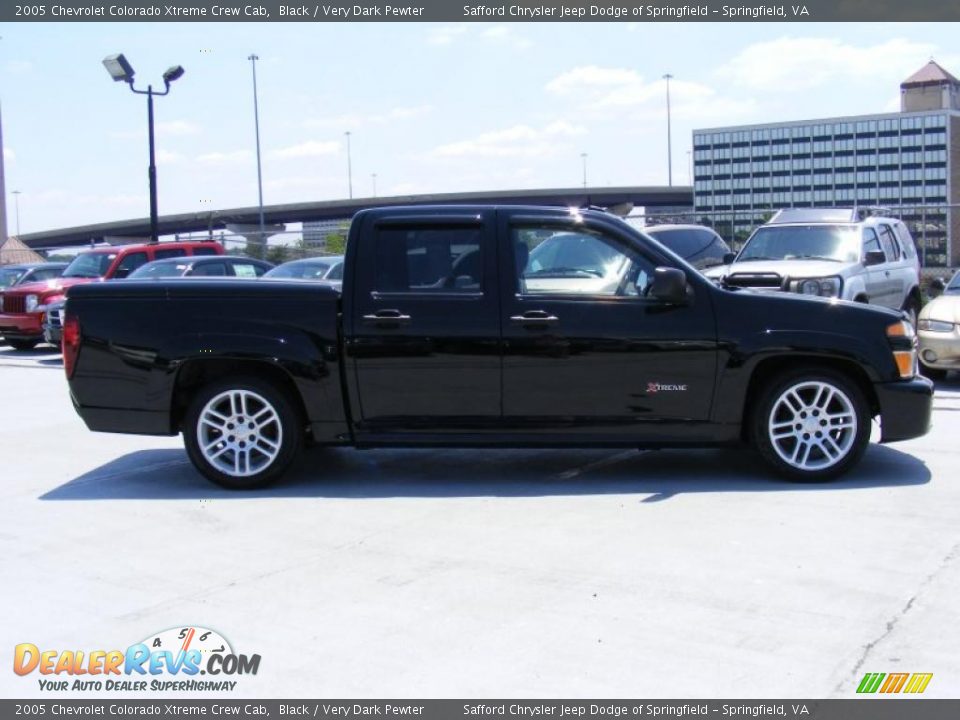 2005 Chevrolet Colorado Xtreme Crew Cab Black / Very Dark Pewter Photo #4