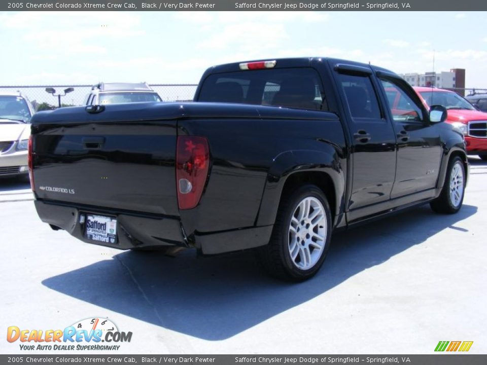 2005 Chevrolet Colorado Xtreme Crew Cab Black / Very Dark Pewter Photo #5