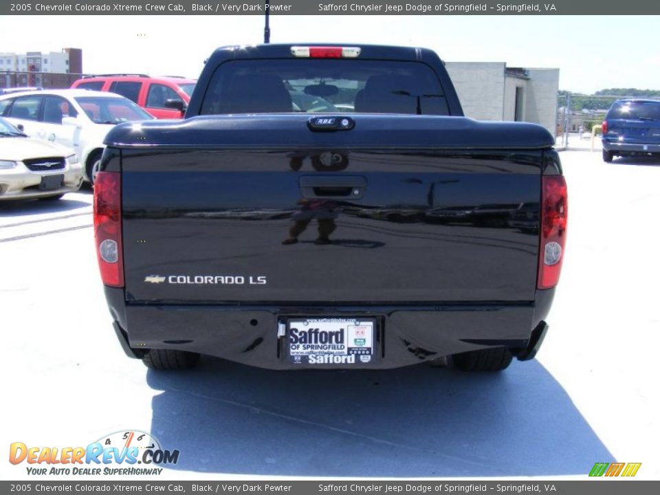 2005 Chevrolet Colorado Xtreme Crew Cab Black / Very Dark Pewter Photo #6