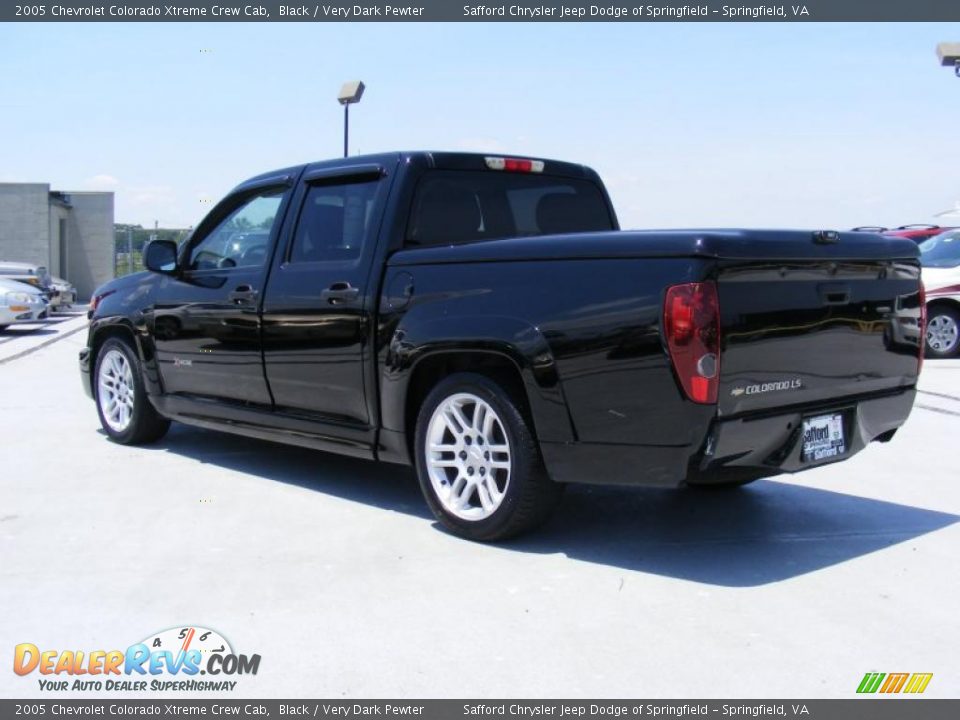 2005 Chevrolet Colorado Xtreme Crew Cab Black / Very Dark Pewter Photo #7