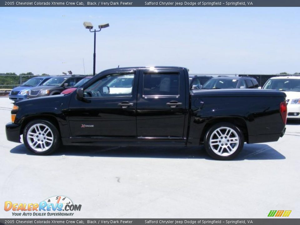 2005 Chevrolet Colorado Xtreme Crew Cab Black / Very Dark Pewter Photo #8