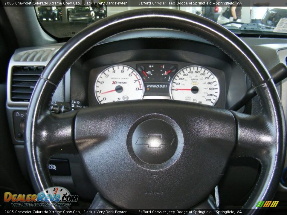 2005 Chevrolet Colorado Xtreme Crew Cab Black / Very Dark Pewter Photo #10