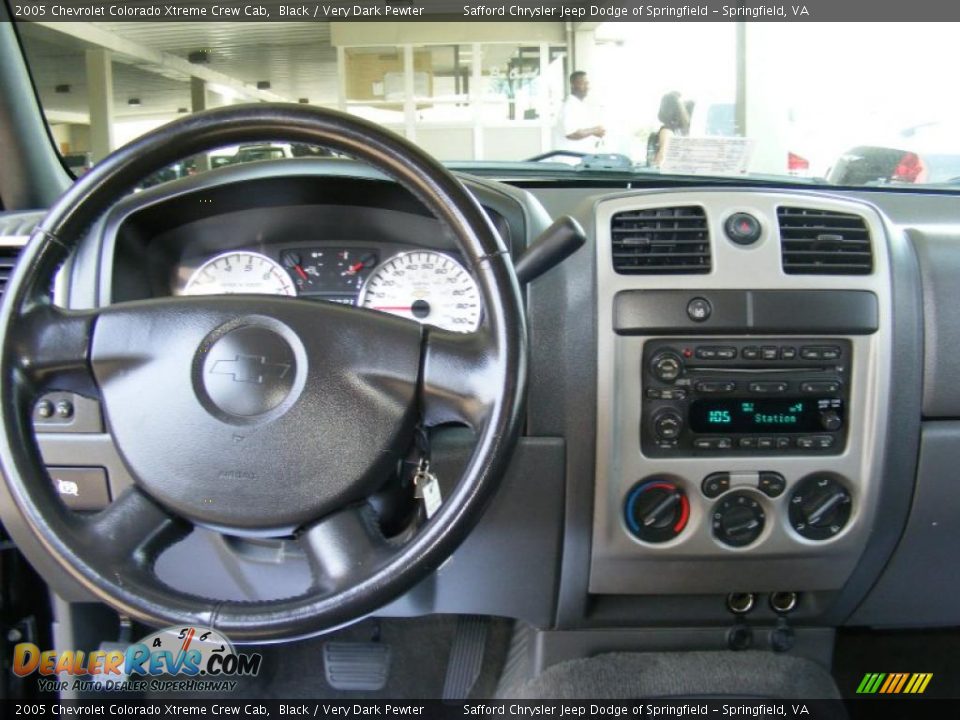 2005 Chevrolet Colorado Xtreme Crew Cab Black / Very Dark Pewter Photo #11