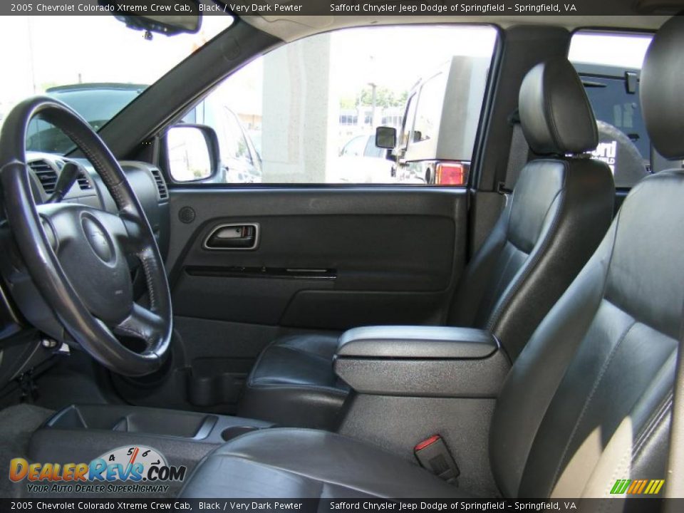 2005 Chevrolet Colorado Xtreme Crew Cab Black / Very Dark Pewter Photo #13