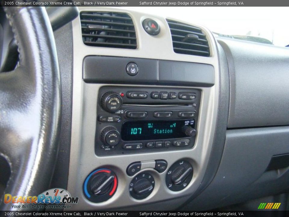 2005 Chevrolet Colorado Xtreme Crew Cab Black / Very Dark Pewter Photo #25