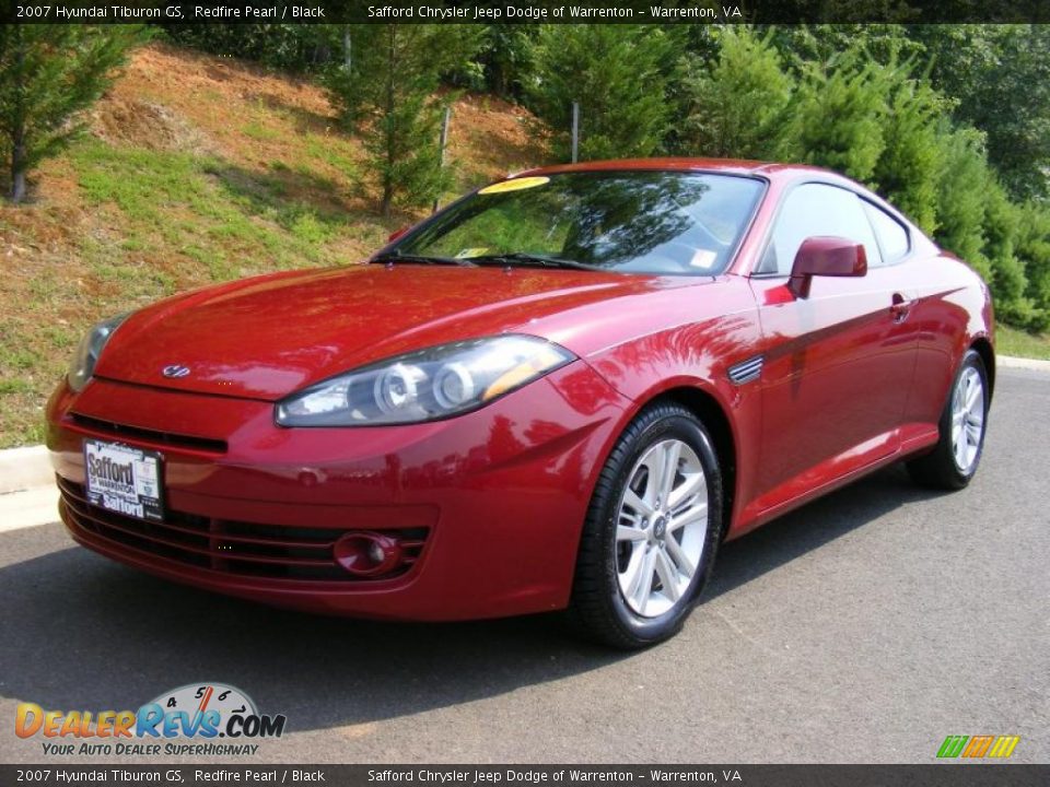 2007 Hyundai Tiburon GS Redfire Pearl / Black Photo #1