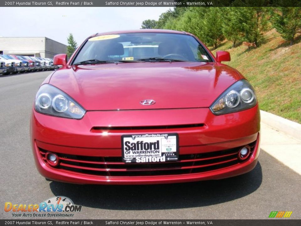 2007 Hyundai Tiburon GS Redfire Pearl / Black Photo #2