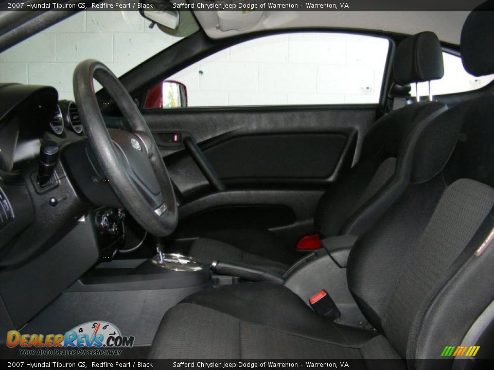 2007 Hyundai Tiburon GS Redfire Pearl / Black Photo #14