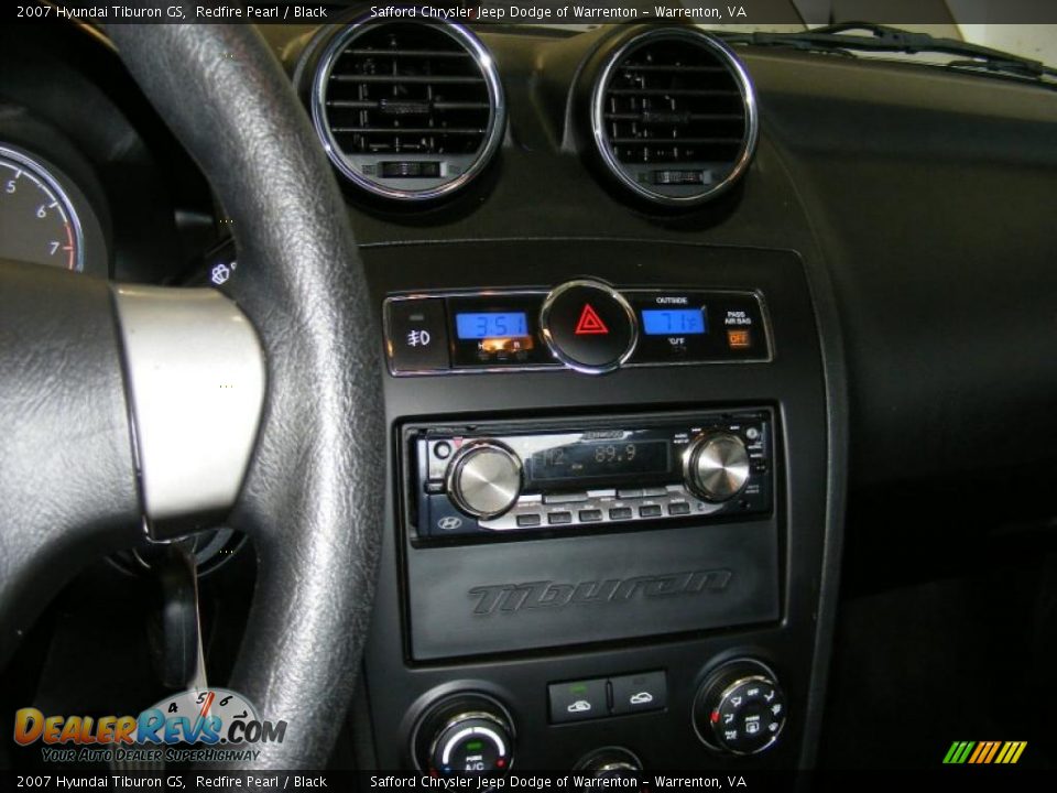 2007 Hyundai Tiburon GS Redfire Pearl / Black Photo #23