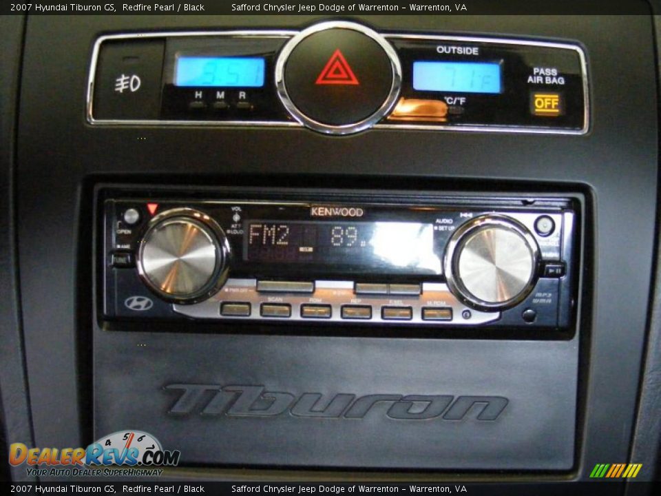 2007 Hyundai Tiburon GS Redfire Pearl / Black Photo #25