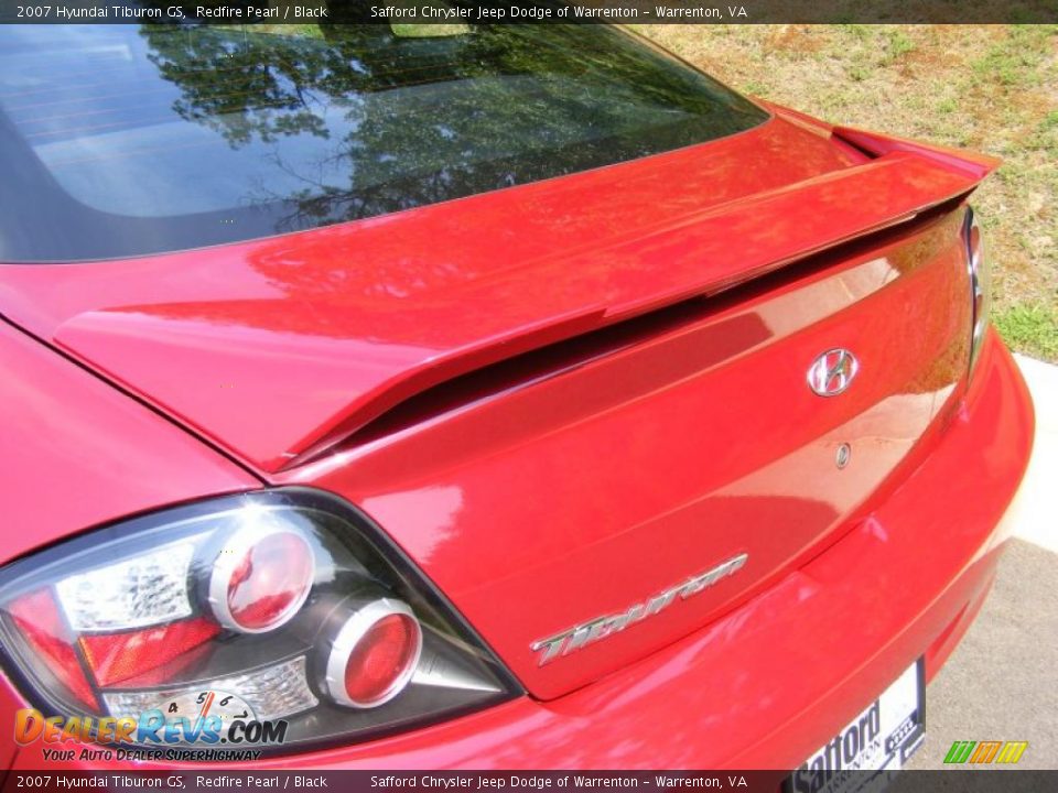2007 Hyundai Tiburon GS Redfire Pearl / Black Photo #28