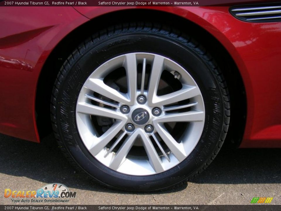 2007 Hyundai Tiburon GS Redfire Pearl / Black Photo #30
