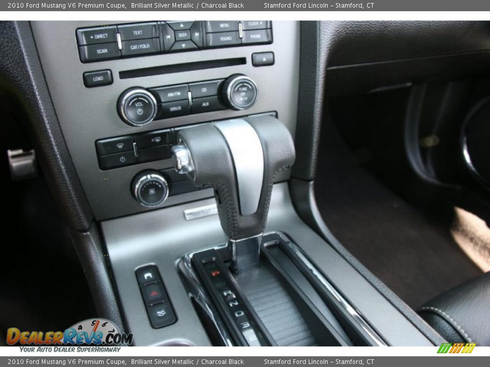 2010 Ford Mustang V6 Premium Coupe Brilliant Silver Metallic / Charcoal Black Photo #17