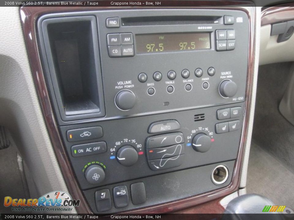 2008 Volvo S60 2.5T Barents Blue Metallic / Taupe Photo #17