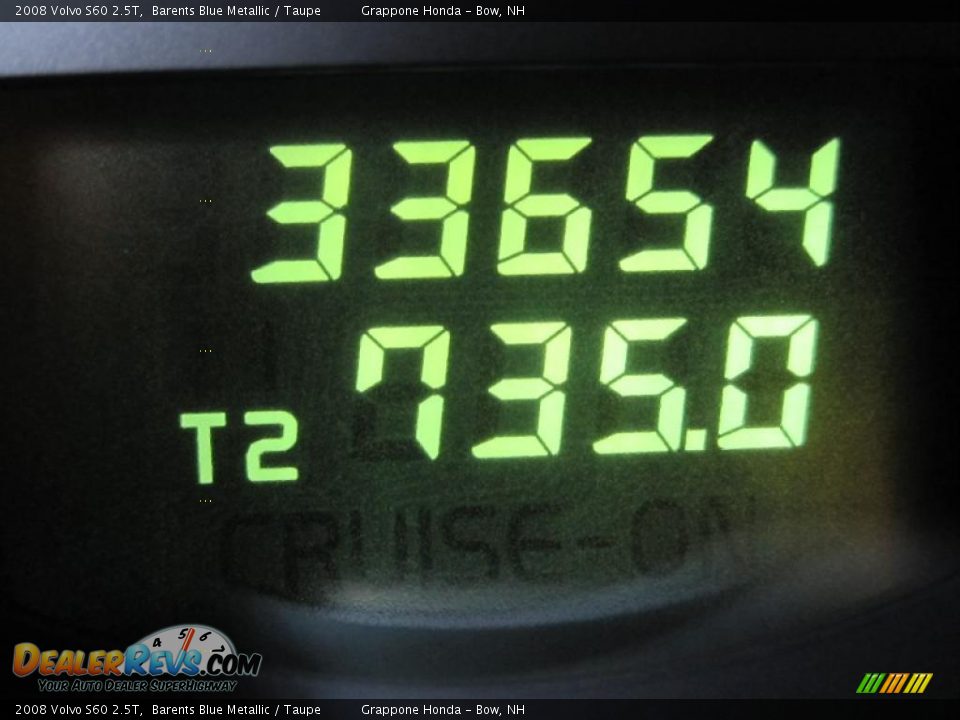 2008 Volvo S60 2.5T Barents Blue Metallic / Taupe Photo #19