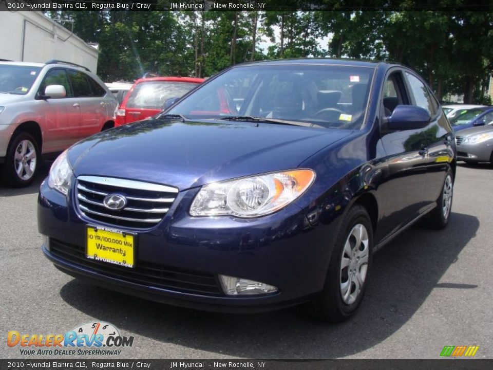 2010 Hyundai Elantra GLS Regatta Blue / Gray Photo #1