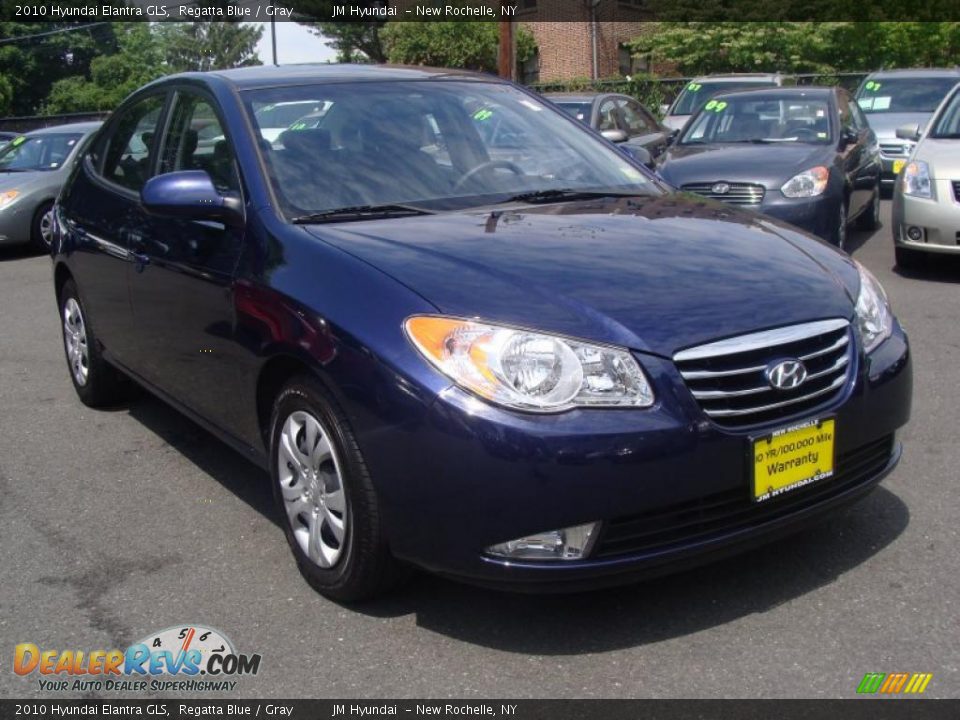 2010 Hyundai Elantra GLS Regatta Blue / Gray Photo #3
