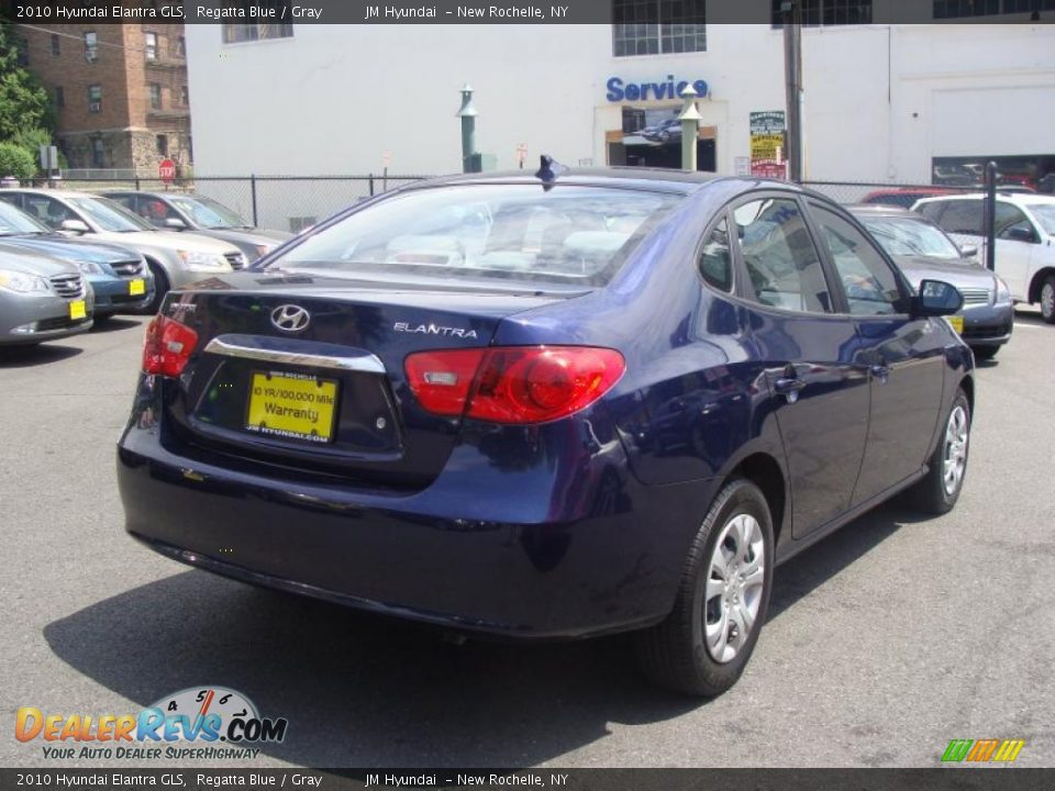 2010 Hyundai Elantra GLS Regatta Blue / Gray Photo #5