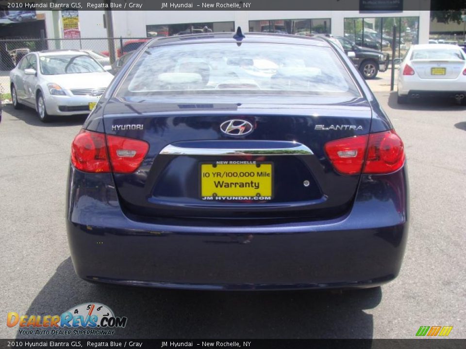 2010 Hyundai Elantra GLS Regatta Blue / Gray Photo #6