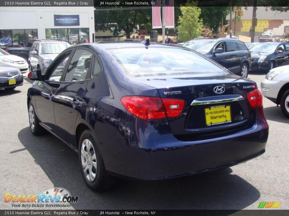 2010 Hyundai Elantra GLS Regatta Blue / Gray Photo #7