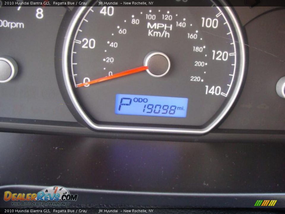 2010 Hyundai Elantra GLS Regatta Blue / Gray Photo #24