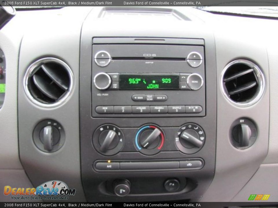 2008 Ford F150 XLT SuperCab 4x4 Black / Medium/Dark Flint Photo #12