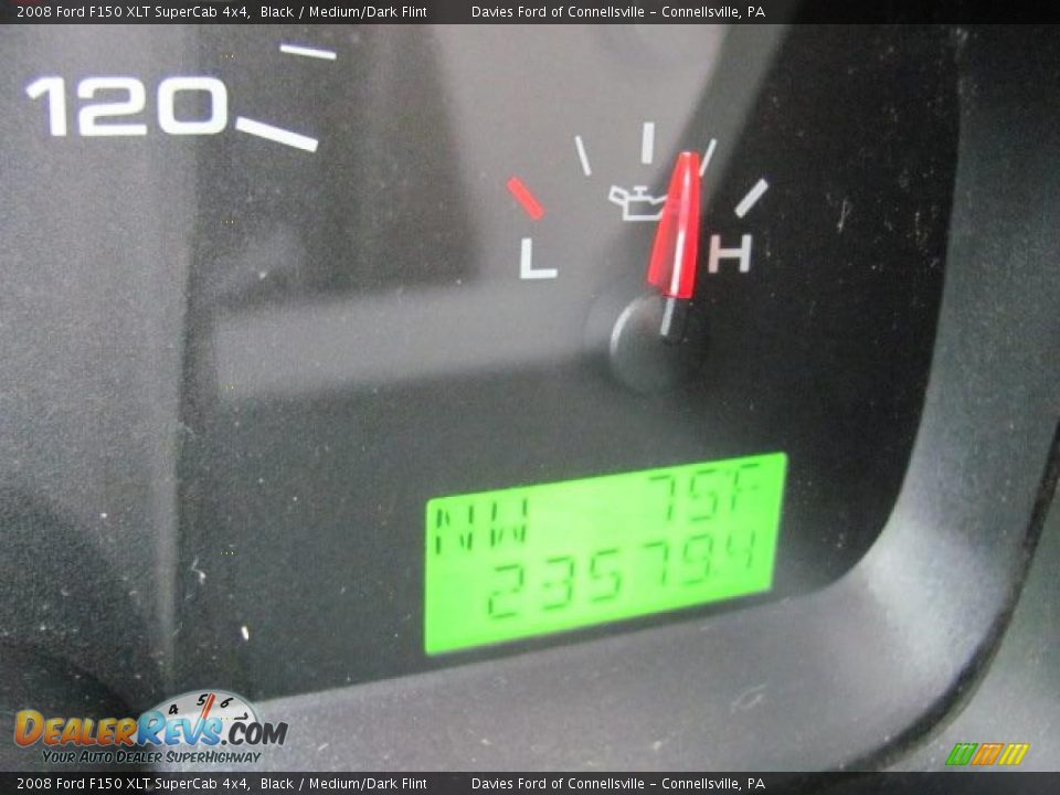 2008 Ford F150 XLT SuperCab 4x4 Black / Medium/Dark Flint Photo #15