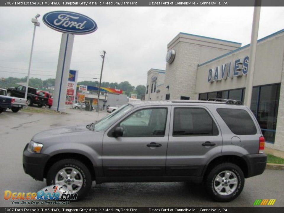 2007 Ford Escape XLT V6 4WD Tungsten Grey Metallic / Medium/Dark Flint Photo #2