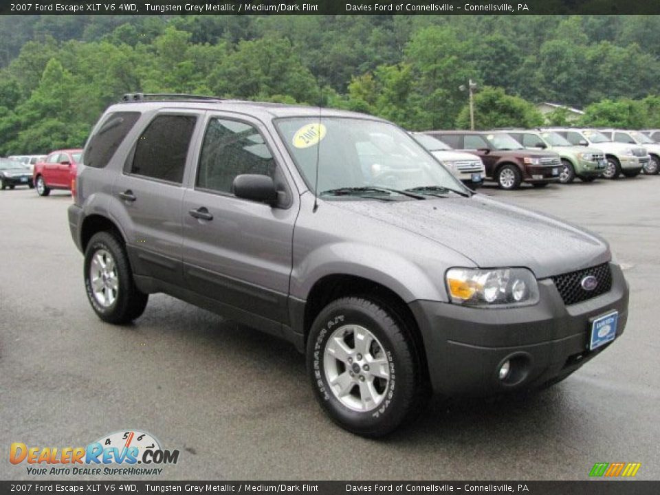 2007 Ford Escape XLT V6 4WD Tungsten Grey Metallic / Medium/Dark Flint Photo #5