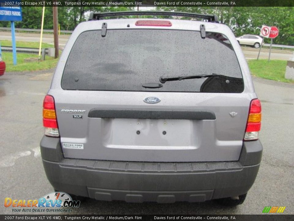 2007 Ford Escape XLT V6 4WD Tungsten Grey Metallic / Medium/Dark Flint Photo #7
