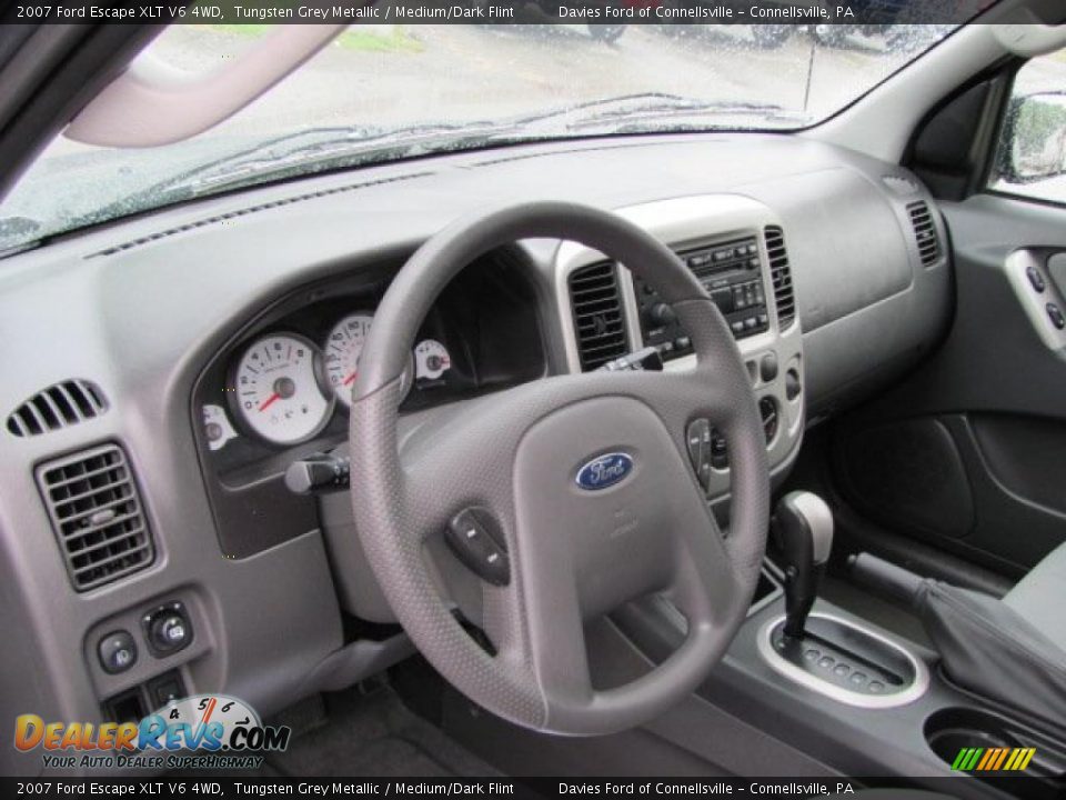 2007 Ford Escape XLT V6 4WD Tungsten Grey Metallic / Medium/Dark Flint Photo #8
