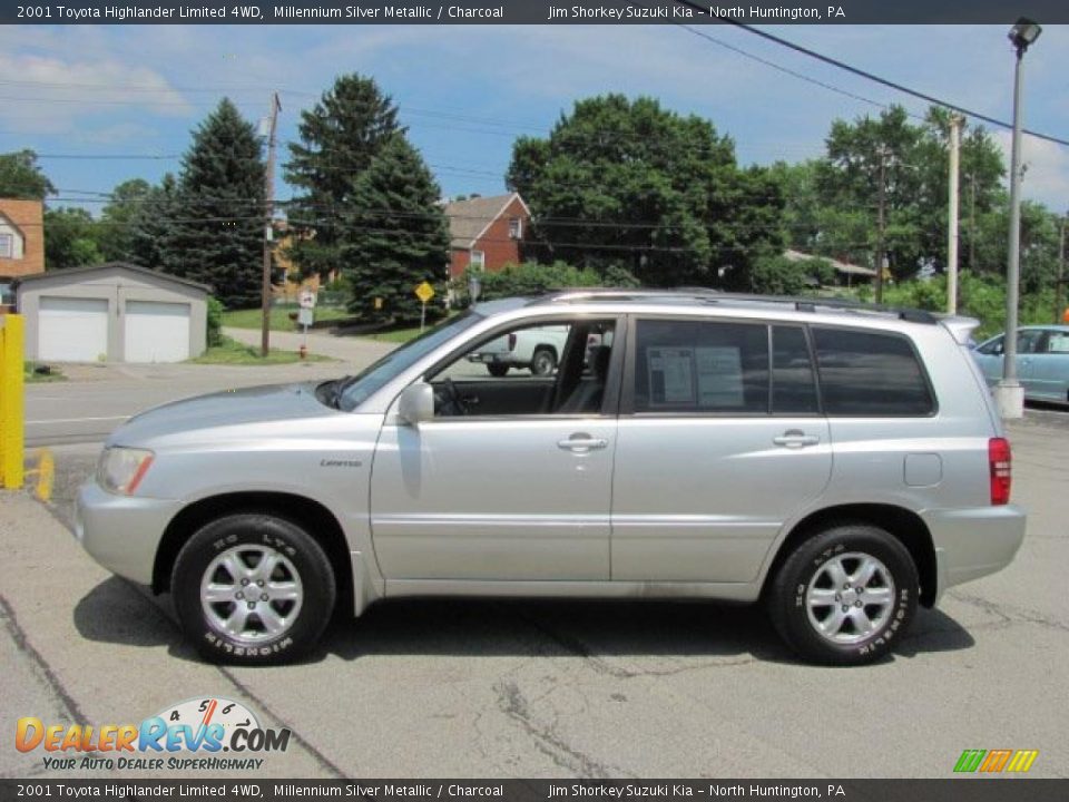 2001 Toyota Highlander Limited 4WD Millennium Silver Metallic / Charcoal Photo #5