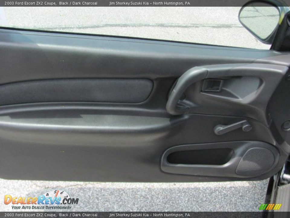 2003 Ford Escort ZX2 Coupe Black / Dark Charcoal Photo #8