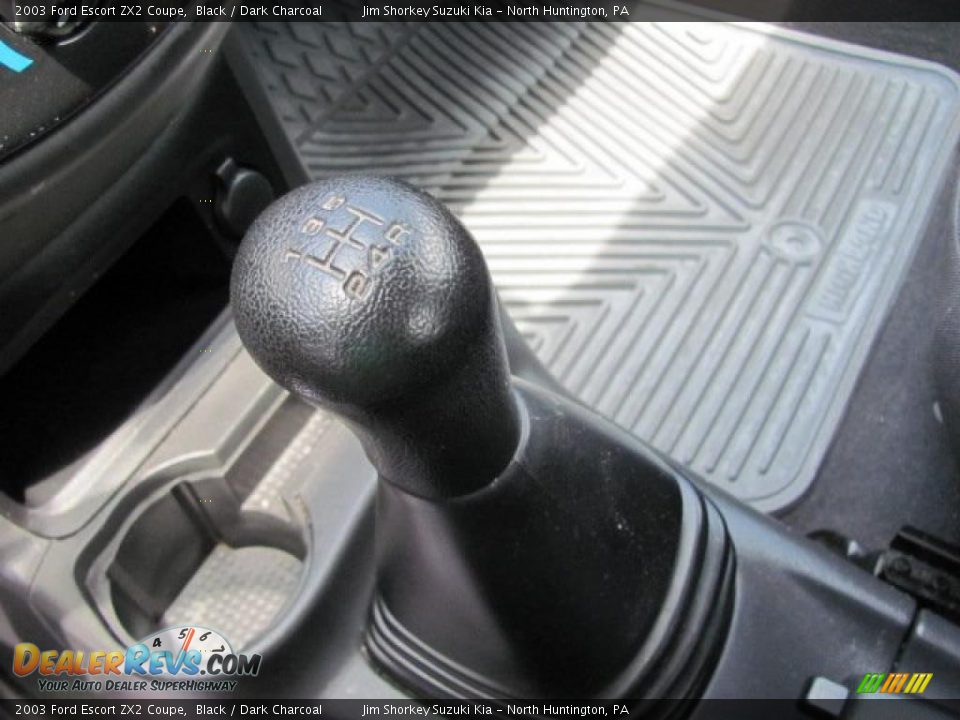 2003 Ford Escort ZX2 Coupe Black / Dark Charcoal Photo #11