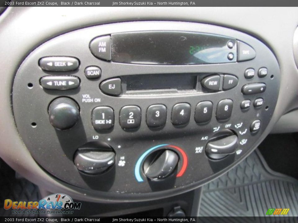 2003 Ford Escort ZX2 Coupe Black / Dark Charcoal Photo #12