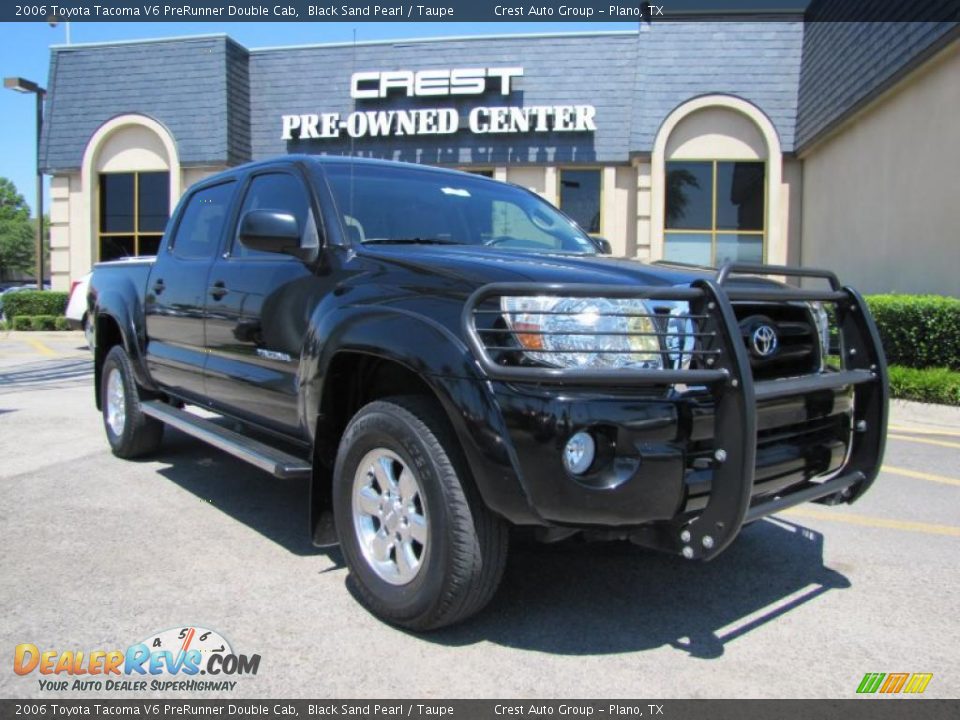 2006 Toyota Tacoma V6 PreRunner Double Cab Black Sand Pearl / Taupe Photo #1
