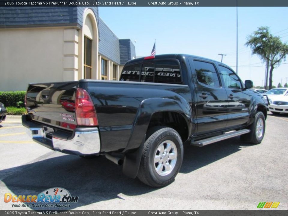2006 Toyota Tacoma V6 PreRunner Double Cab Black Sand Pearl / Taupe Photo #7