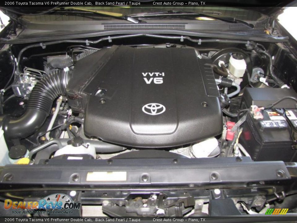 2006 Toyota Tacoma V6 PreRunner Double Cab Black Sand Pearl / Taupe Photo #18