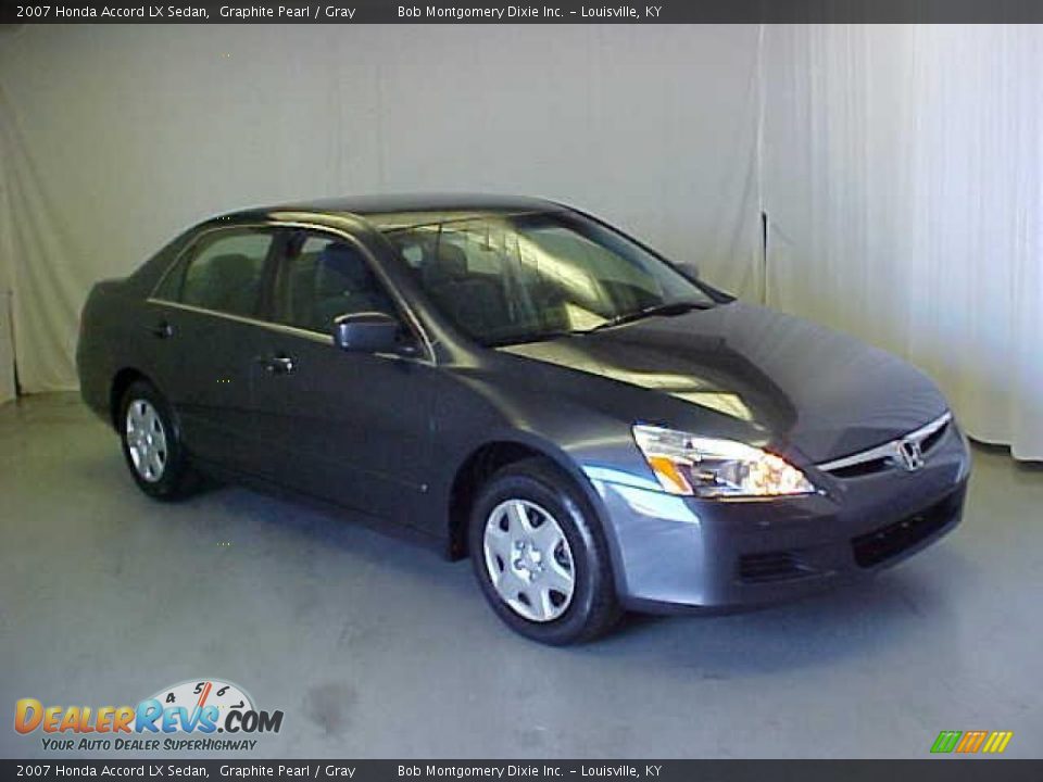 2007 Honda Accord LX Sedan Graphite Pearl / Gray Photo #1